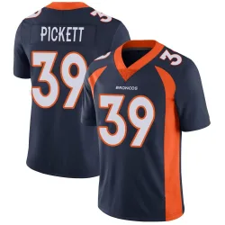 Men's Joshua Pickett Denver Broncos No.39 Limited Vapor Untouchable Jersey - Navy