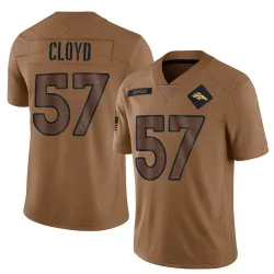Men's K.J. Cloyd Denver Broncos No.57 Limited 2023 Salute To Service Jersey - Brown