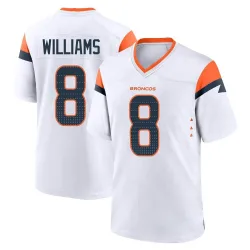 Men's K'Waun Williams Denver Broncos No.8 Game 2nd Jersey - White