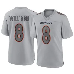 Men's K'Waun Williams Denver Broncos No.8 Game Atmosphere Fashion Jersey - Gray