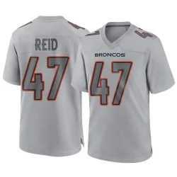 Men's Karene Reid Denver Broncos No.47 Game Atmosphere Fashion Jersey - Gray