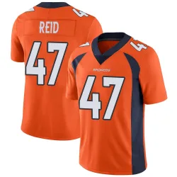 Men's Karene Reid Denver Broncos No.47 Limited Team Color Vapor Untouchable Jersey - Orange