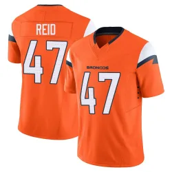 Men's Karene Reid Denver Broncos No.47 Limited Vapor F.U.S.E. 2nd Jersey - Orange