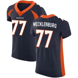 Men's Karl Mecklenburg Denver Broncos No.77 Elite Alternate Vapor Untouchable Jersey - Navy