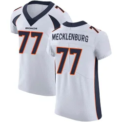 Men's Karl Mecklenburg Denver Broncos No.77 Elite Vapor Untouchable Jersey - White