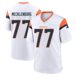 Men's Karl Mecklenburg Denver Broncos No.77 Game 2nd Jersey - White