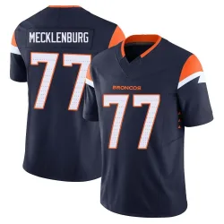 Men's Karl Mecklenburg Denver Broncos No.77 Limited Alternate Vapor F.U.S.E. Jersey - Navy