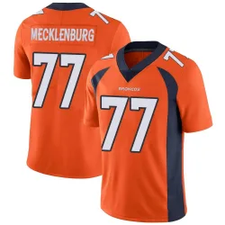 Men's Karl Mecklenburg Denver Broncos No.77 Limited Team Color Vapor Untouchable Jersey - Orange
