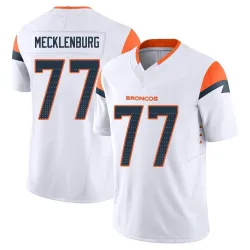 Men's Karl Mecklenburg Denver Broncos No.77 Limited Vapor F.U.S.E. Jersey - White