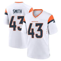 Men's Keidron Smith Denver Broncos No.43 Game 2nd Jersey - White