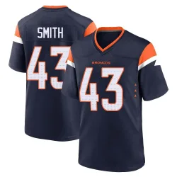 Men's Keidron Smith Denver Broncos No.43 Game Alternate Jersey - Navy