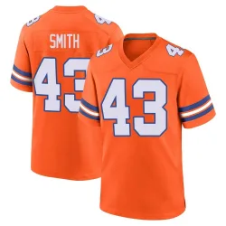 Men's Keidron Smith Denver Broncos No.43 Game Alternate Mile High Collection 1977 Throwback Jersey - Orange