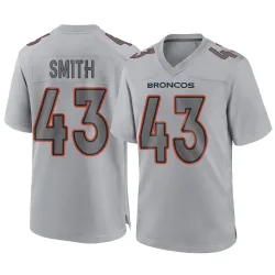 Men's Keidron Smith Denver Broncos No.43 Game Atmosphere Fashion Jersey - Gray