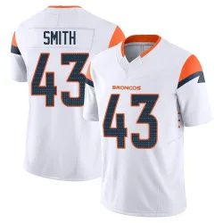 Men's Keidron Smith Denver Broncos No.43 Limited Vapor F.U.S.E. Jersey - White