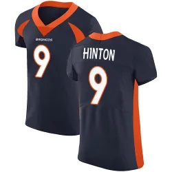 Men's Kendall Hinton Denver Broncos No.9 Elite Alternate Vapor Untouchable Jersey - Navy