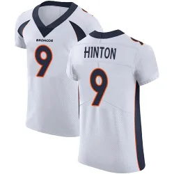 Men's Kendall Hinton Denver Broncos No.9 Elite Vapor Untouchable Jersey - White
