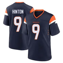 Men's Kendall Hinton Denver Broncos No.9 Game Alternate Jersey - Navy