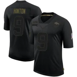 Men's Kendall Hinton Denver Broncos No.9 Limited 2020 Salute To Service Jersey - Black