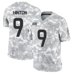 Men's Kendall Hinton Denver Broncos No.9 Limited 2024 Salute to Service Jersey - Arctic Camo