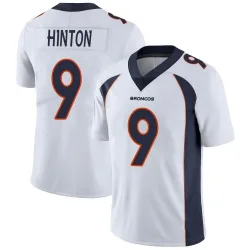 Men's Kendall Hinton Denver Broncos No.9 Limited Vapor Untouchable Jersey - White