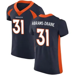 Men's Kris Abrams-Draine Denver Broncos No.31 Elite Alternate Vapor Untouchable Jersey - Navy
