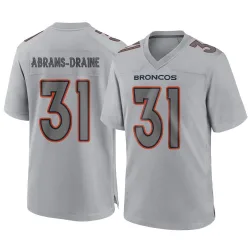 Men's Kris Abrams-Draine Denver Broncos No.31 Game Atmosphere Fashion Jersey - Gray