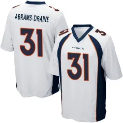 Men's Kris Abrams-Draine Denver Broncos No.31 Game Jersey - White
