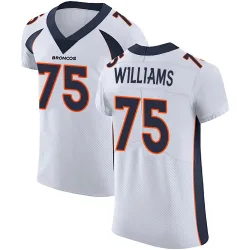 Men's Kristian Williams Denver Broncos No.75 Elite Vapor Untouchable Jersey - White