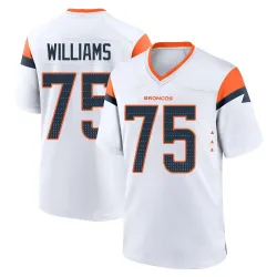 Men's Kristian Williams Denver Broncos No.75 Game 2nd Jersey - White