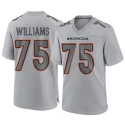 Men's Kristian Williams Denver Broncos No.75 Game Atmosphere Fashion Jersey - Gray