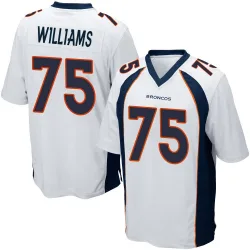 Men's Kristian Williams Denver Broncos No.75 Game Jersey - White