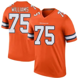Men's Kristian Williams Denver Broncos No.75 Legend Color Rush Jersey - Orange