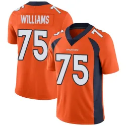 Men's Kristian Williams Denver Broncos No.75 Limited Team Color Vapor Untouchable Jersey - Orange