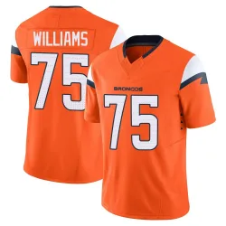 Men's Kristian Williams Denver Broncos No.75 Limited Vapor F.U.S.E. 2nd Jersey - Orange