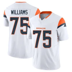 Men's Kristian Williams Denver Broncos No.75 Limited Vapor F.U.S.E. Jersey - White
