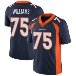 Men's Kristian Williams Denver Broncos No.75 Limited Vapor Untouchable Jersey - Navy