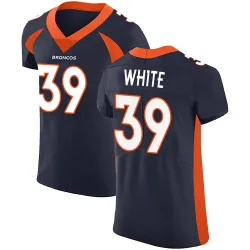 Men's Kyrese White Denver Broncos No.39 Elite Alternate Vapor Untouchable Jersey - Navy