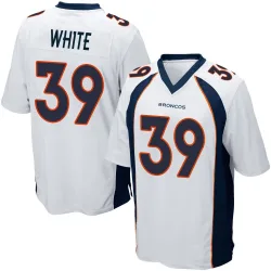 Men's Kyrese White Denver Broncos No.39 Game Jersey - White