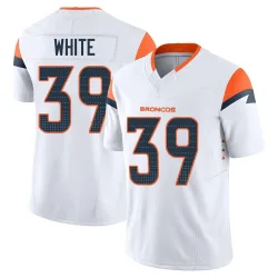 Men's Kyrese White Denver Broncos No.39 Limited Vapor F.U.S.E. Jersey - White