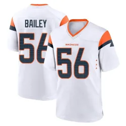 Men's Levelle Bailey Denver Broncos No.56 Game 2nd Jersey - White