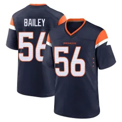 Men's Levelle Bailey Denver Broncos No.56 Game Alternate Jersey - Navy
