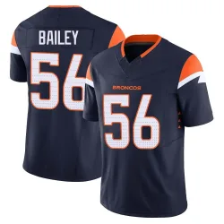 Men's Levelle Bailey Denver Broncos No.56 Limited Alternate Vapor F.U.S.E. Jersey - Navy
