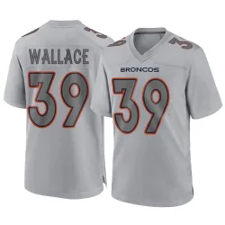 Men's Levi Wallace Denver Broncos No.39 Game Atmosphere Fashion Jersey - Gray