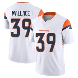 Men's Levi Wallace Denver Broncos No.39 Limited Vapor F.U.S.E. Jersey - White