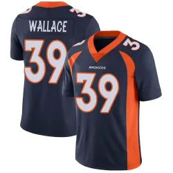 Men's Levi Wallace Denver Broncos No.39 Limited Vapor Untouchable Jersey - Navy