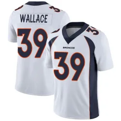 Men's Levi Wallace Denver Broncos No.39 Limited Vapor Untouchable Jersey - White