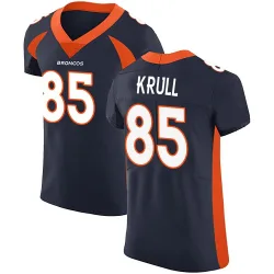 Men's Lucas Krull Denver Broncos No.85 Elite Alternate Vapor Untouchable Jersey - Navy