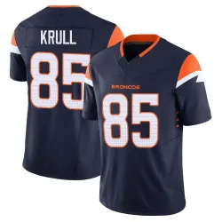 Men's Lucas Krull Denver Broncos No.85 Limited Alternate Vapor F.U.S.E. Jersey - Navy