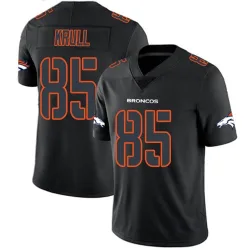 Men's Lucas Krull Denver Broncos No.85 Limited Jersey - Black Impact