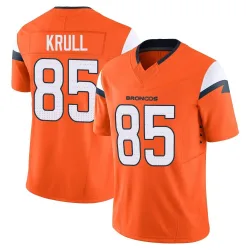 Men's Lucas Krull Denver Broncos No.85 Limited Vapor F.U.S.E. 2nd Jersey - Orange